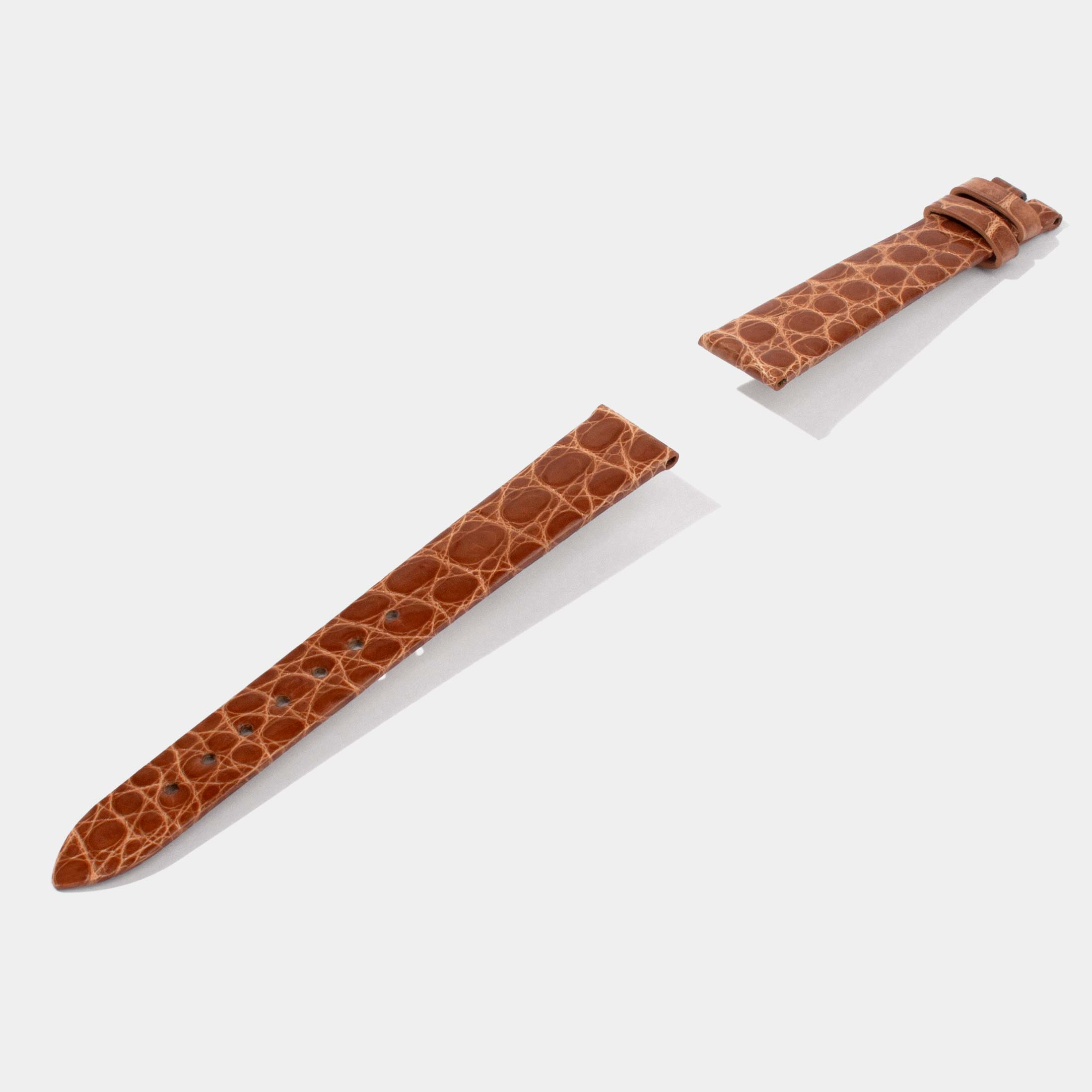 Replacement Watch Strap for Reverso Round Scale Shiny Alligator Jaeger LeCoultre Watch Strap