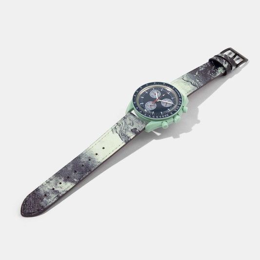 Calf Leather Watch Strap for Mission on Earth | OMEGA x Swatch Speedmaster Moonswatch | Universal