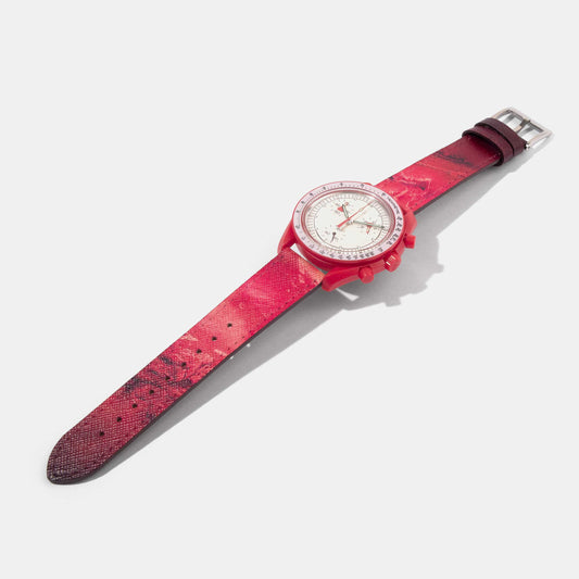 Calf Leather Watch Strap for Mission to Mars | OMEGA x Swatch Speedmaster Moonswatch | Universal