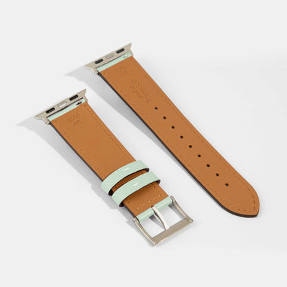 Capybara with Orange Teal Calf Leather Apple Watch Strap