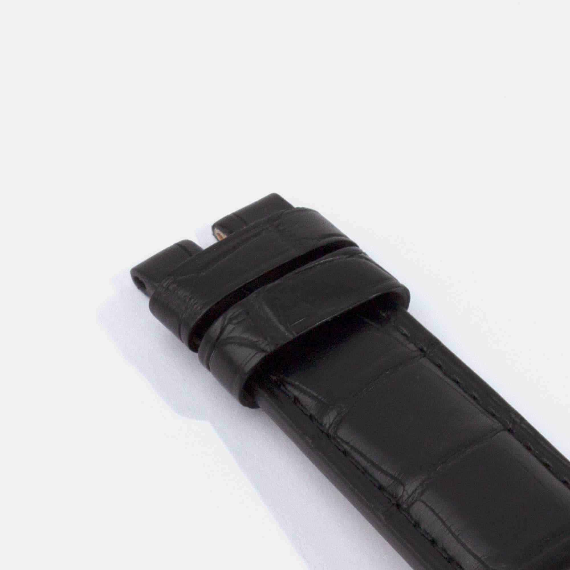 Replacement Watch Strap with Pin Buckle Shiny Alligator