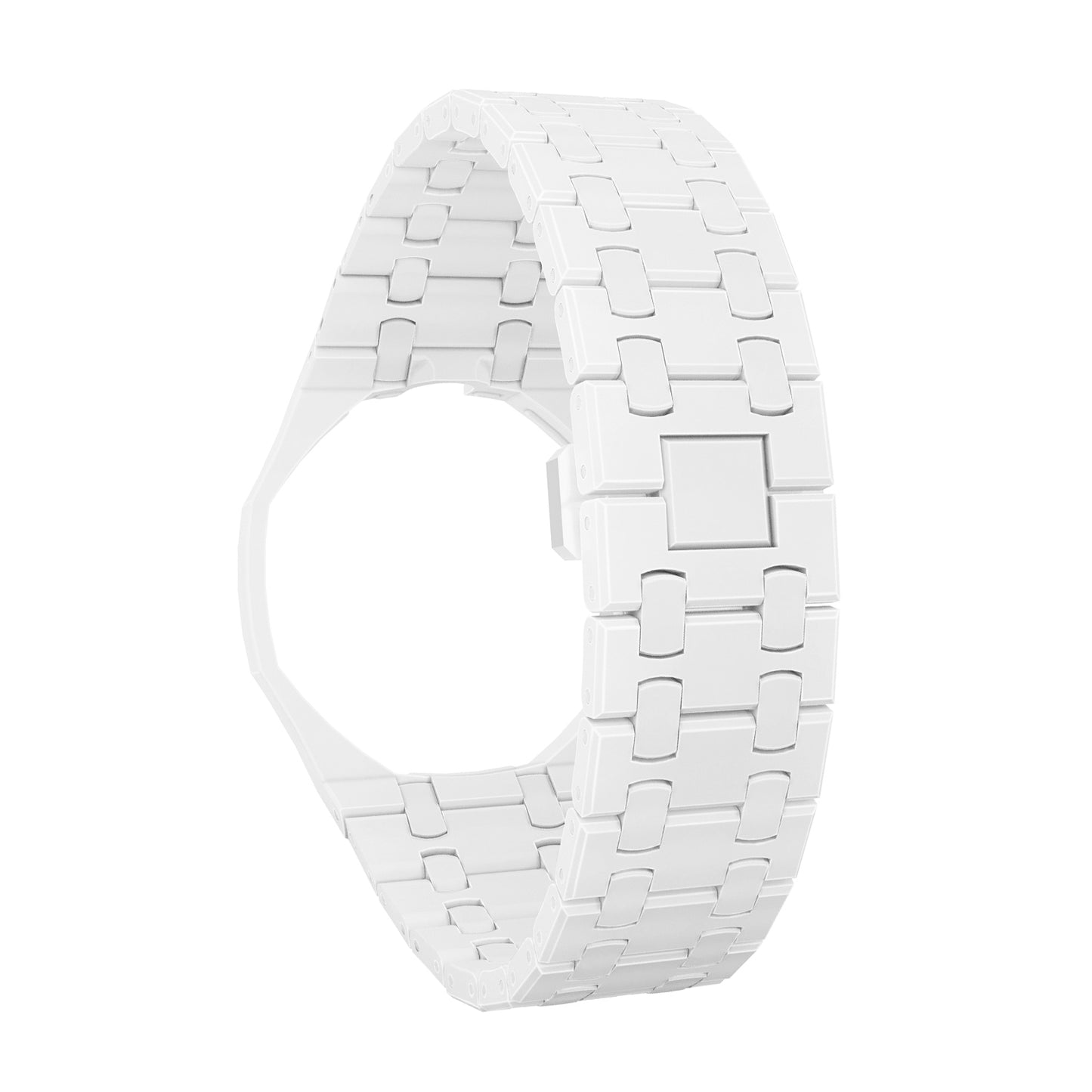 (Pre-order) Jessenia Original - Ceramic Case & Integrated Bracelet for Swatch x AP Royal Pop - Hult Blanc