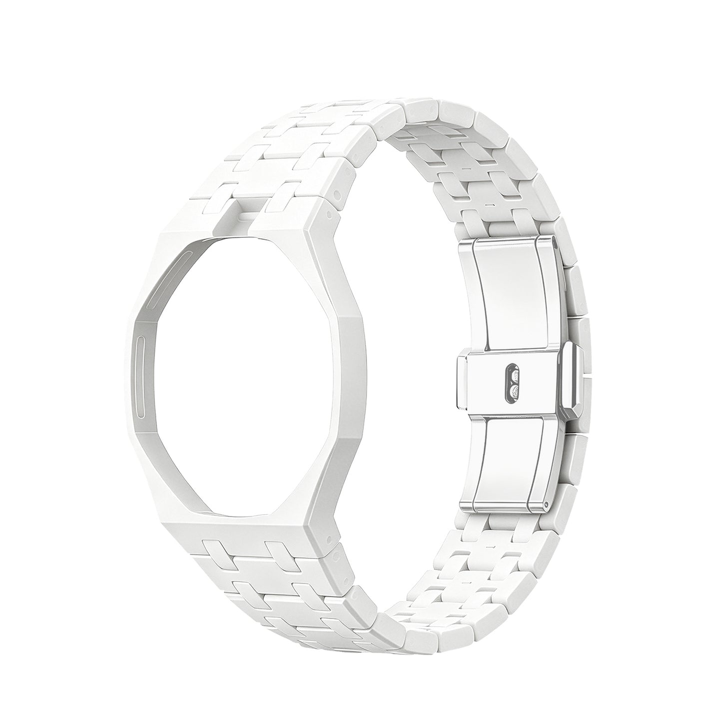 (Pre-order) Jessenia Original - Ceramic Case & Integrated Bracelet for Swatch x AP Royal Pop - Hult Blanc