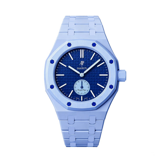 (Pre-order) Jessenia Original - Ceramic Wrist Adaptor & Integrated Bracelet for Swatch x AP Royal Pop - Lan Ba