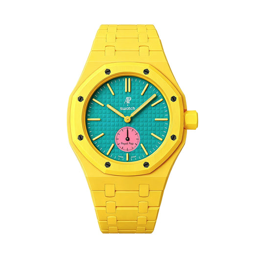 (Pre-order) Jessenia Original - Ceramic Wrist Adaptor & Integrated Bracelet for Swatch x AP Royal Pop - OTG Roz