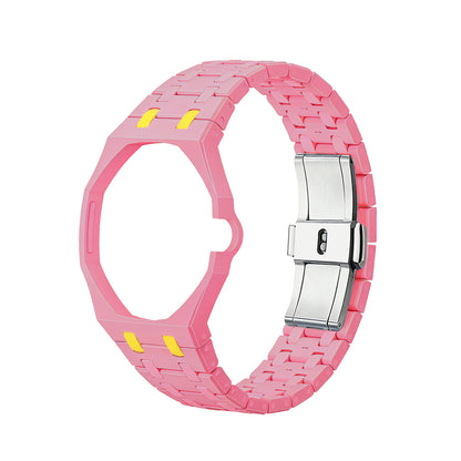 (Pre-order) Jessenia Original - Ceramic Case & Integrated Bracelet for Swatch x AP Royal Pop - OTG Roz