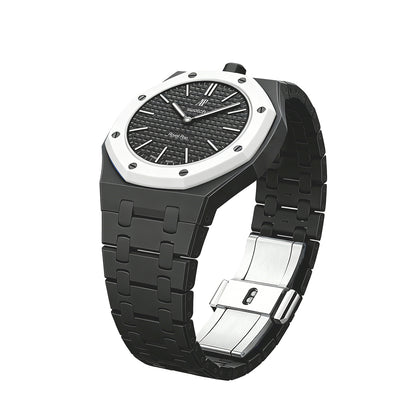 (Pre-order) Jessenia Original - Ceramic Case & Integrated Bracelet for Swatch x AP Royal Pop - Ocho Negro