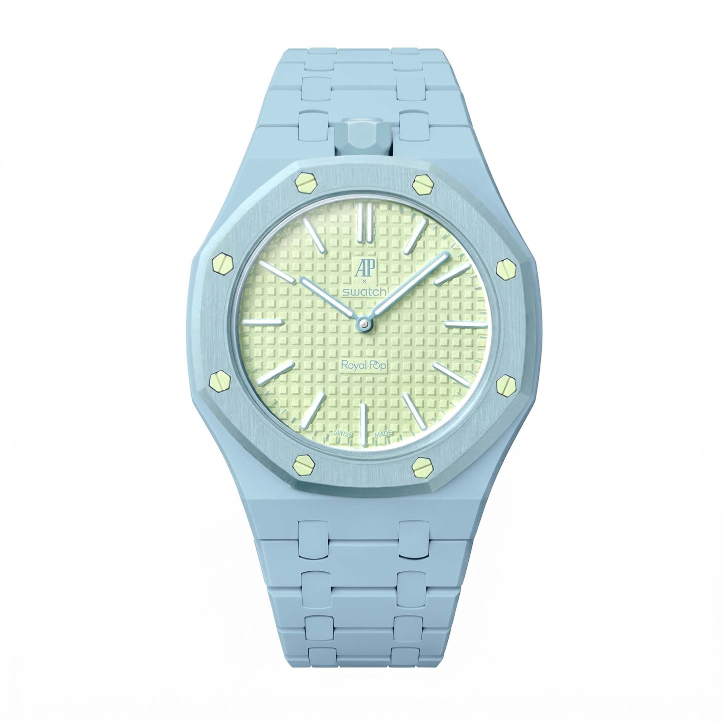 (Pre-order) Jessenia Original - Ceramic Case & Integrated Bracelet for Swatch x AP Royal Pop - Blaue Acht