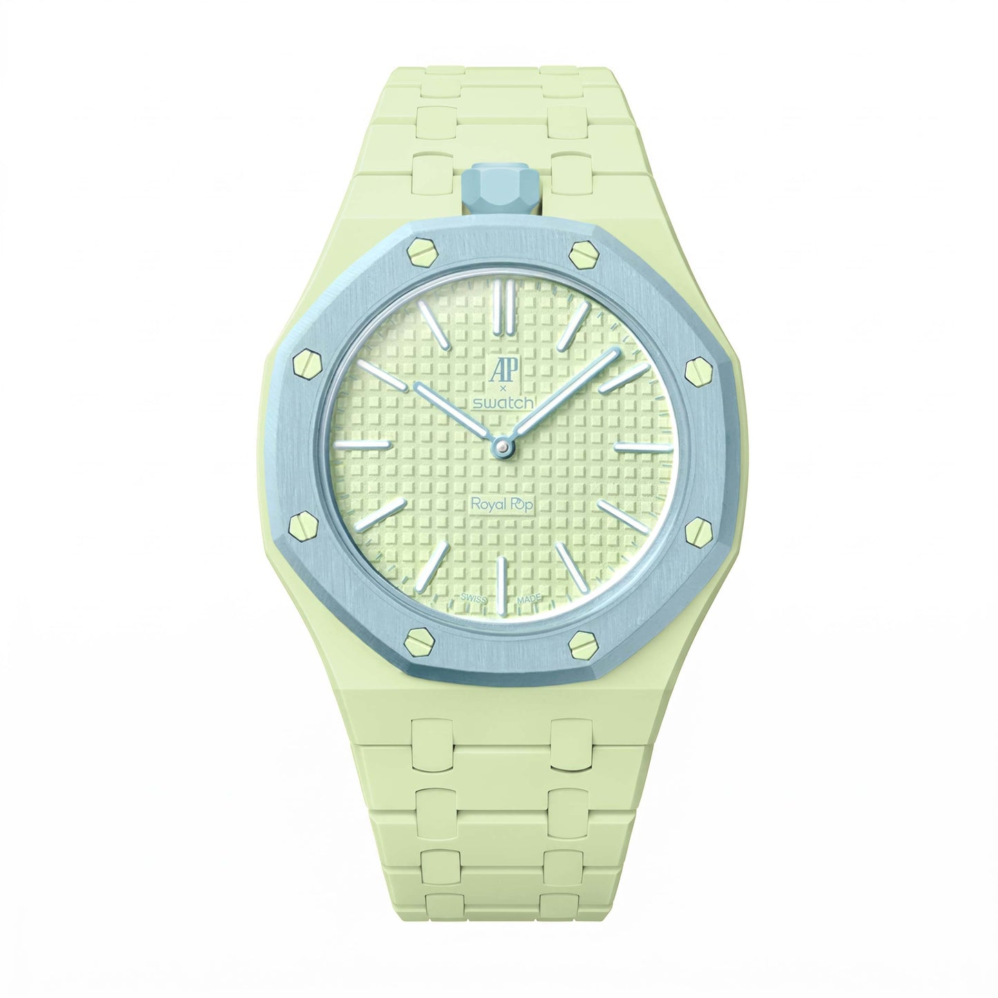 (Pre-order) Jessenia Original - Ceramic Case & Integrated Bracelet for Swatch x AP Royal Pop - Blaue Acht