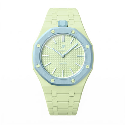 (Pre-order) Jessenia Original - Ceramic Case & Integrated Bracelet for Swatch x AP Royal Pop - Blaue Acht