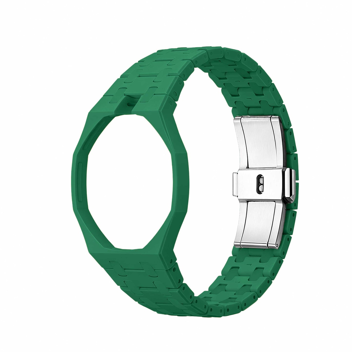 (Pre-order) Jessenia Original - Ceramic Case & Integrated Bracelet for Swatch x AP Royal Pop - Green Eight