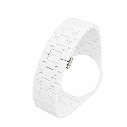 (Pre-order) Jessenia Original - Ceramic Case & Integrated Bracelet for Swatch x AP Royal Pop - Hult Blanc