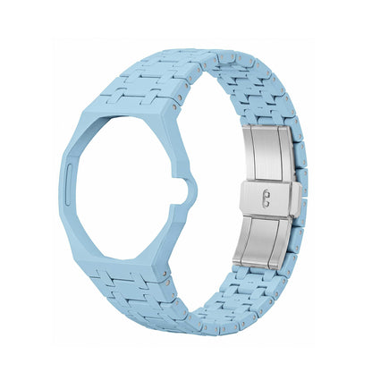 (Pre-order) Jessenia Original - Ceramic Case & Integrated Bracelet for Swatch x AP Royal Pop - Lan Ba