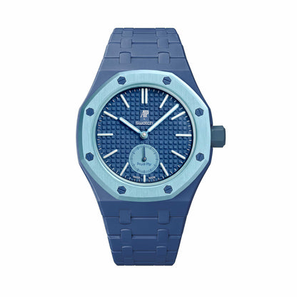 (Pre-order) Jessenia Original - Ceramic Case & Integrated Bracelet for Swatch x AP Royal Pop - Lan Ba