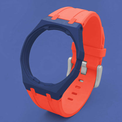 (Pre-order) Jessenia Original Wrist Case & Silicone Strap for Swatch x AP Royal Pop - Orenji Hachi