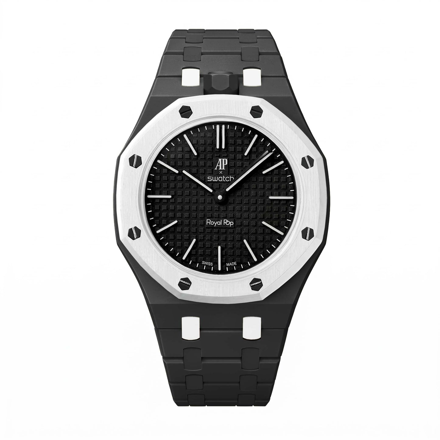 (Pre-order) Jessenia Original - Ceramic Case & Integrated Bracelet for Swatch x AP Royal Pop - Ocho Negro