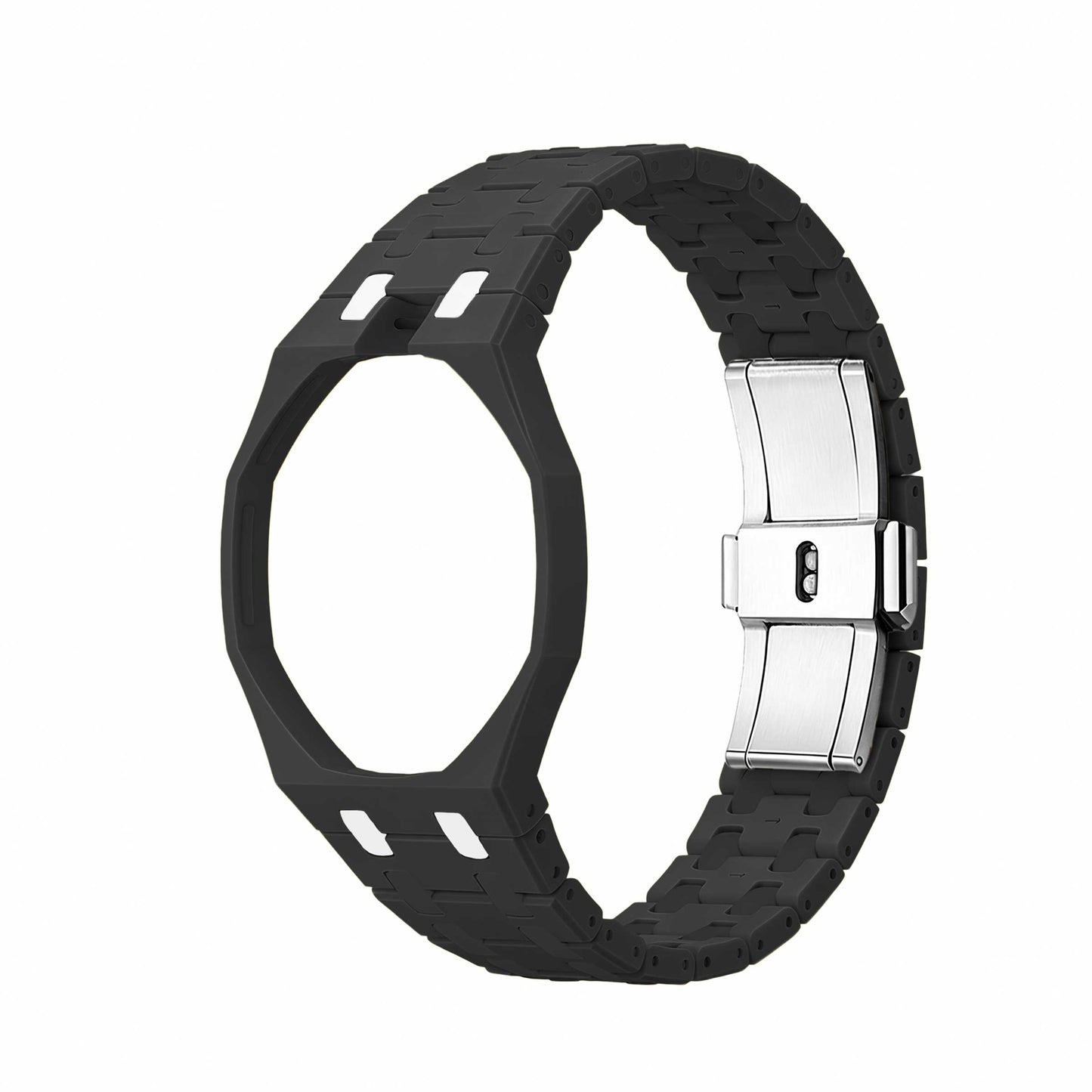 (Pre-order) Jessenia Original - Ceramic Case & Integrated Bracelet for Swatch x AP Royal Pop - Ocho Negro