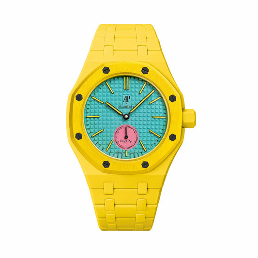 (Pre-order) Jessenia Original - Ceramic Case & Integrated Bracelet for Swatch x AP Royal Pop - OTG Roz