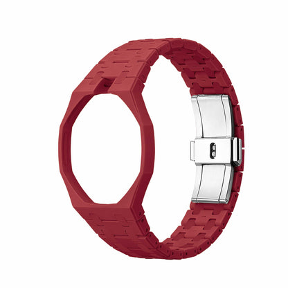 (Pre-order) Jessenia Original - Ceramic Case & Integrated Bracelet for Swatch x AP Royal Pop - Otto Rosso