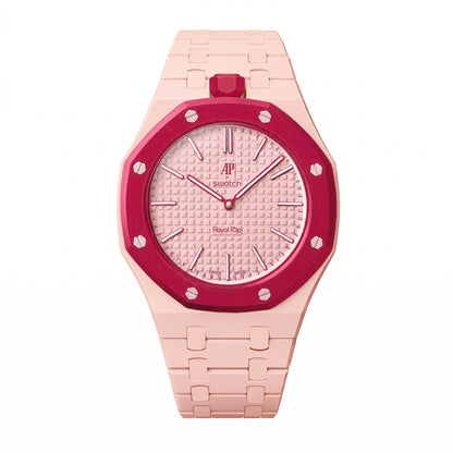 (Pre-order) Jessenia Original - Ceramic Case & Integrated Bracelet for Swatch x AP Royal Pop - Otto Rosso