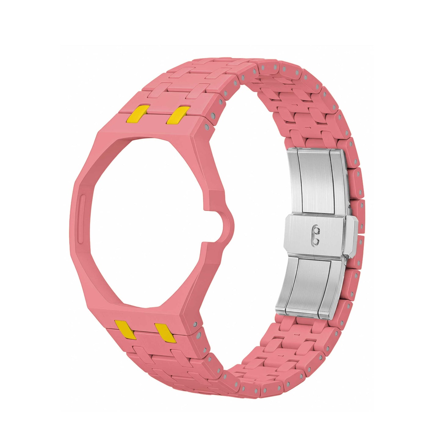 (Pre-order) Jessenia Original - Ceramic Case & Integrated Bracelet for Swatch x AP Royal Pop - OTG Roz