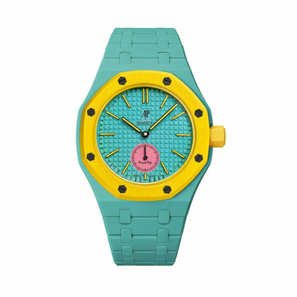(Pre-order) Jessenia Original - Ceramic Case & Integrated Bracelet for Swatch x AP Royal Pop - OTG Roz