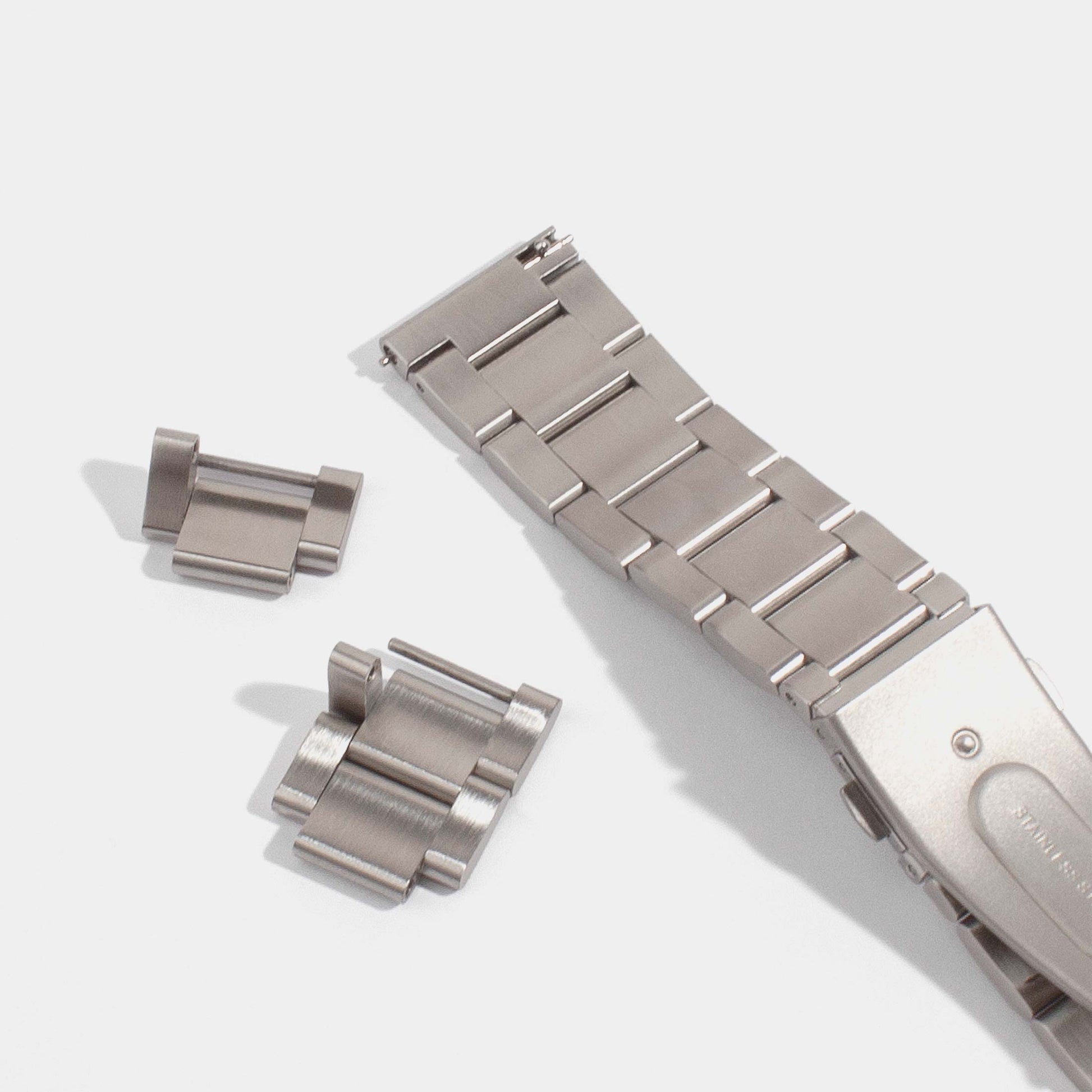 Samsung stainless steel watch strap-3-Links stainless steel watch band-Details watch clasp