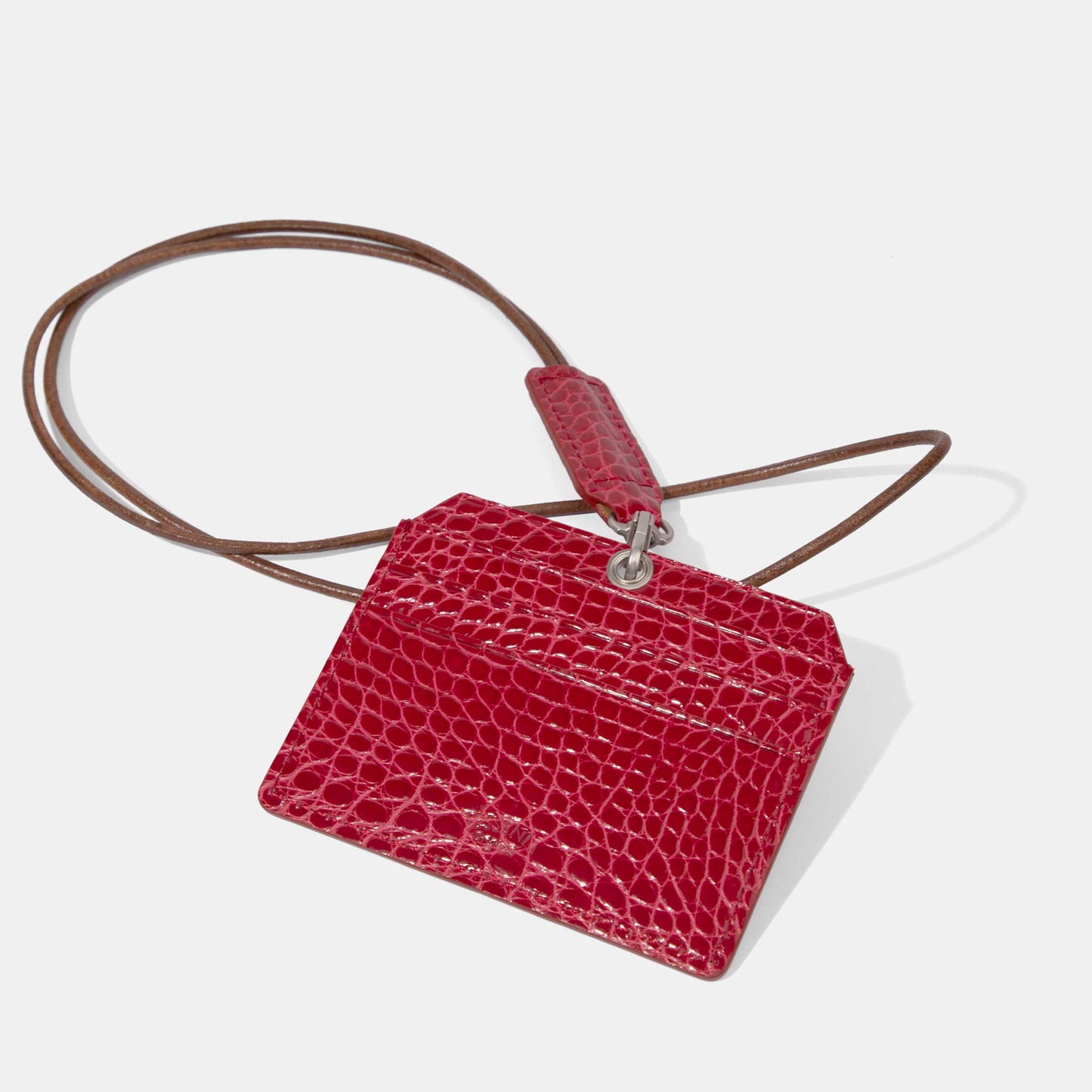 Staff Pass Holder | Shiny Alligator Leather