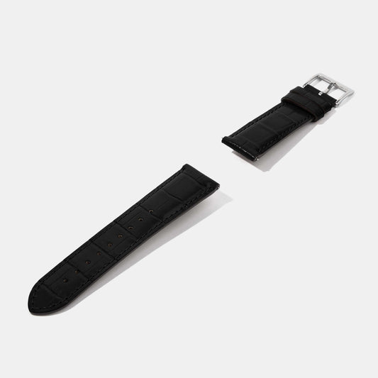 20mm 22mm 24mm Crocodile Grain Calf Leather Replacement Watch Strap | Universal