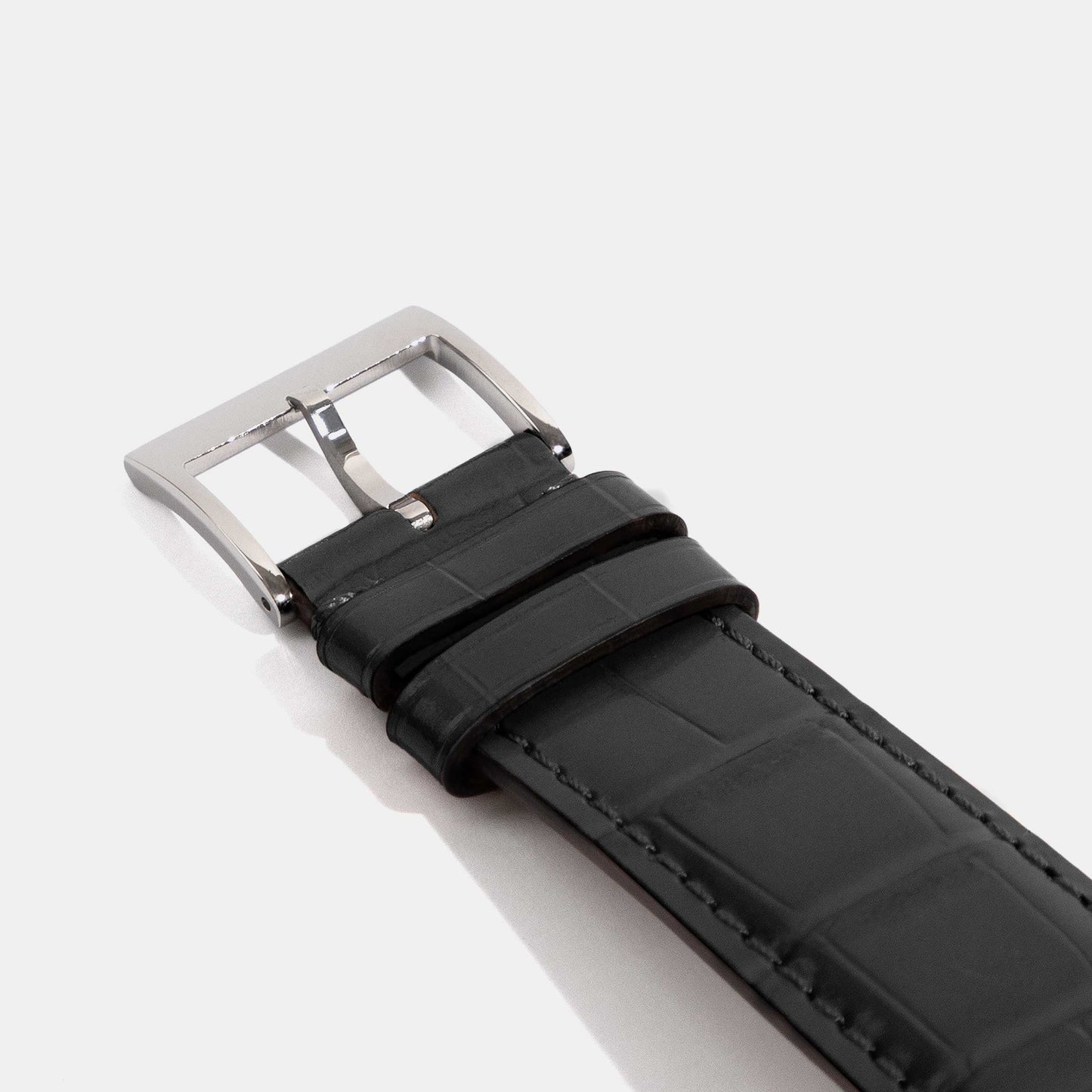 20mm 22mm 24mm Crocodile Grain Calf Leather Replacement Watch Strap | Universal