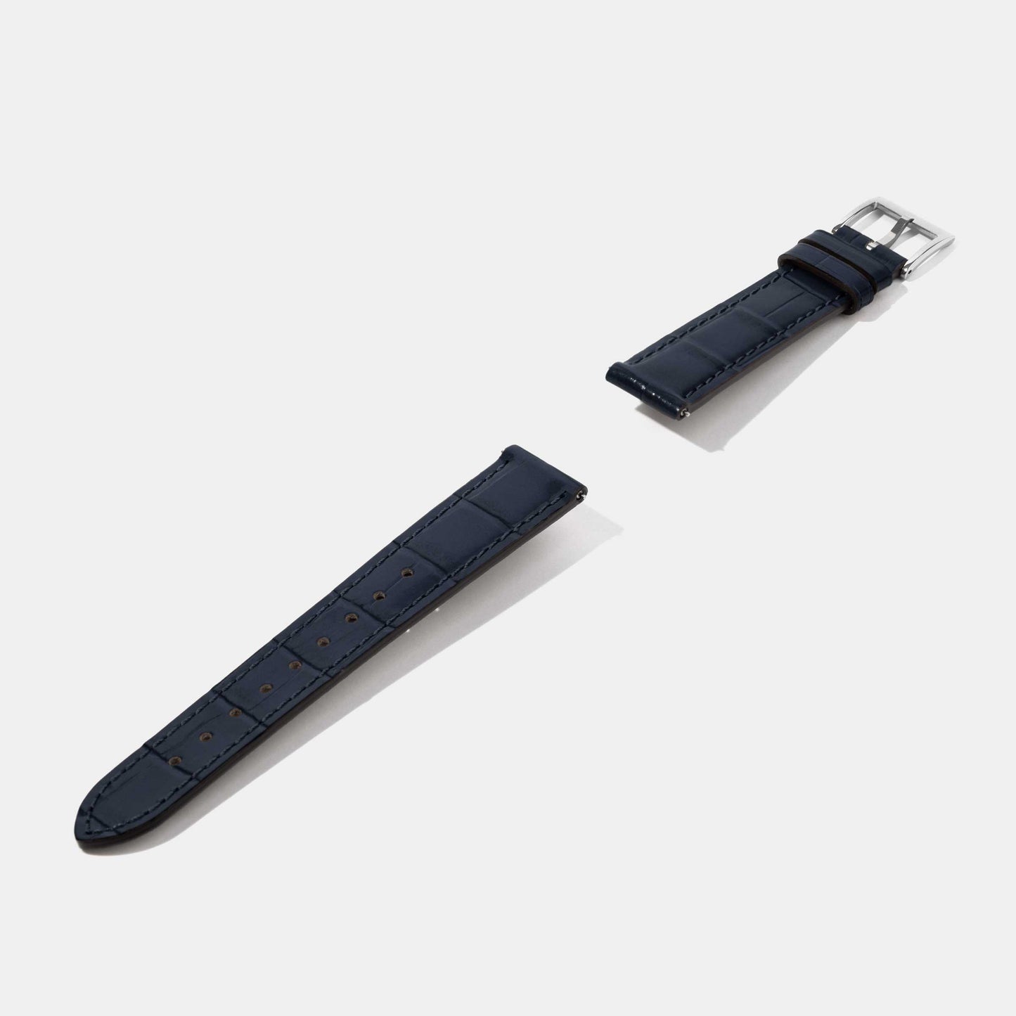 16mm 18mm Crocodile Grain Calf Leather Replacement Watch Strap | Universal