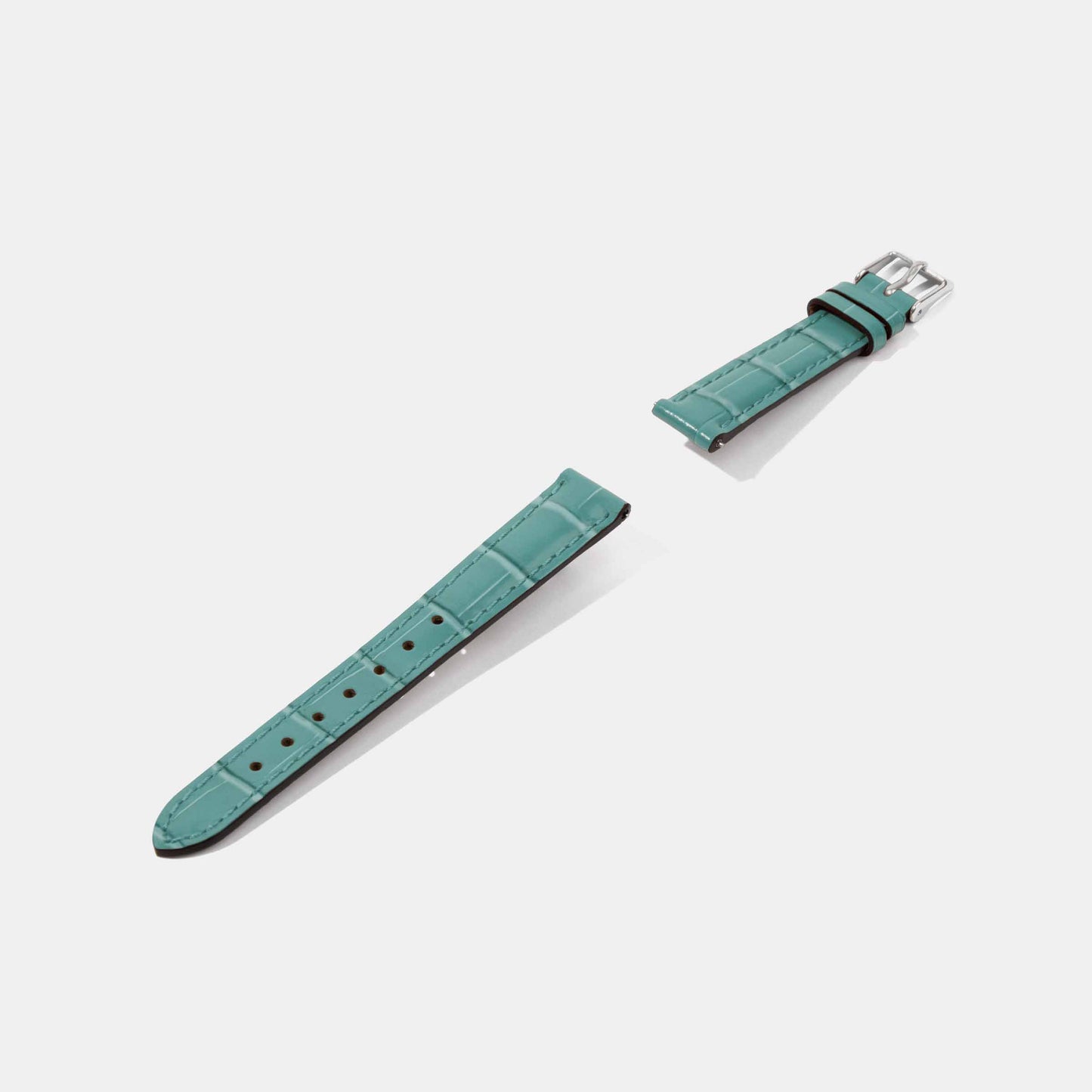 12mm 14mm Crocodile Grain Calf Leather Replacement Watch Strap | Universal