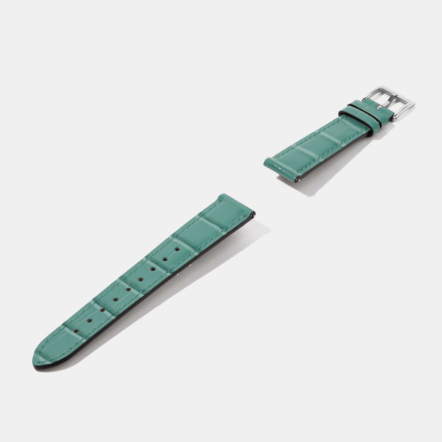 16mm 18mm Crocodile Grain Calf Leather Replacement Watch Strap | Universal