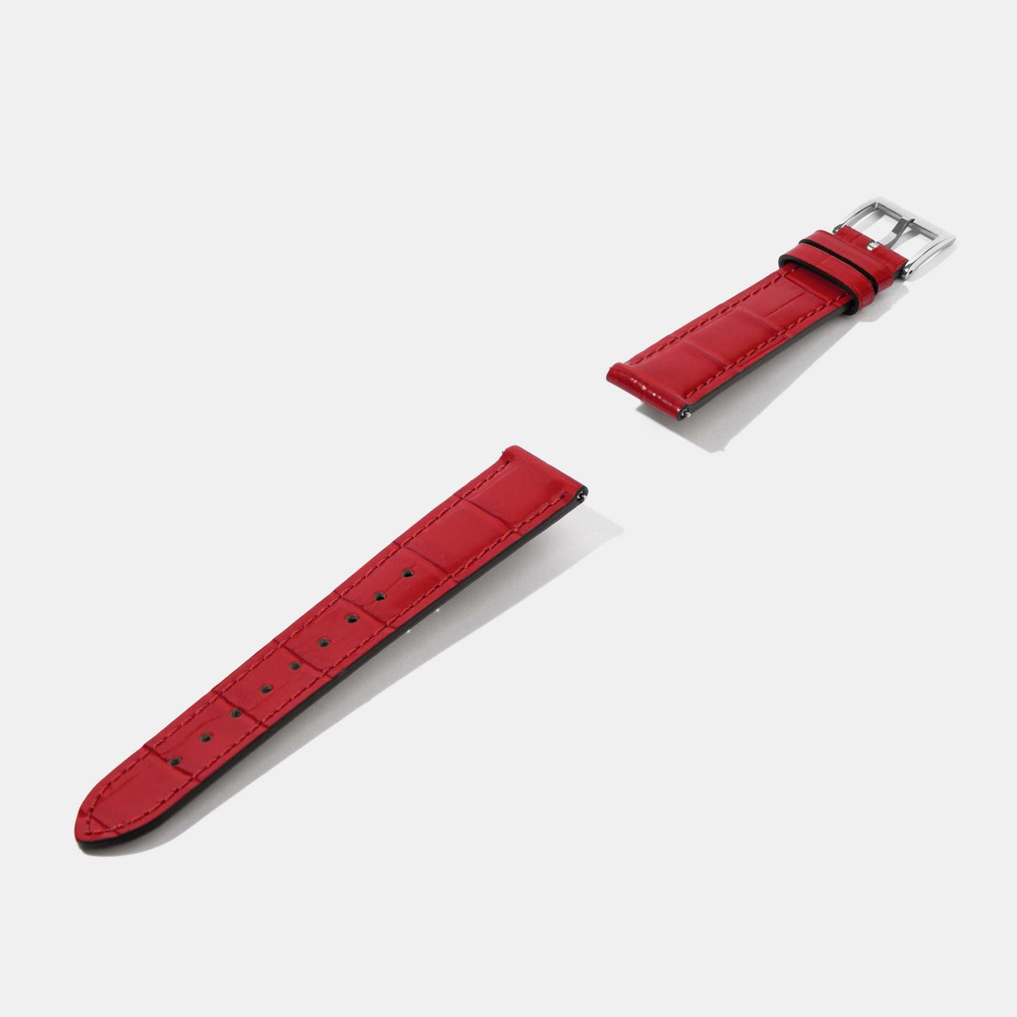 16mm 18mm Crocodile Grain Calf Leather Replacement Watch Strap | Universal