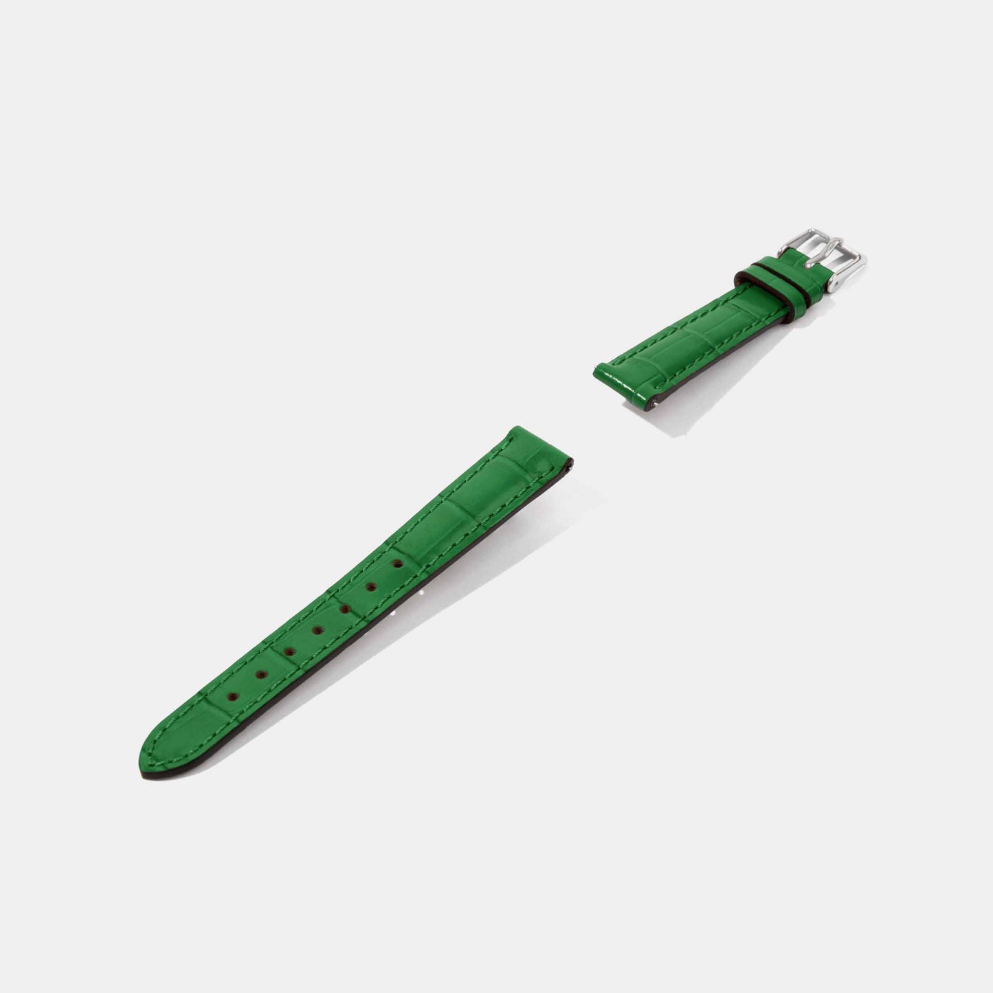 12mm 14mm Crocodile Grain Calf Leather Replacement Watch Strap | Universal