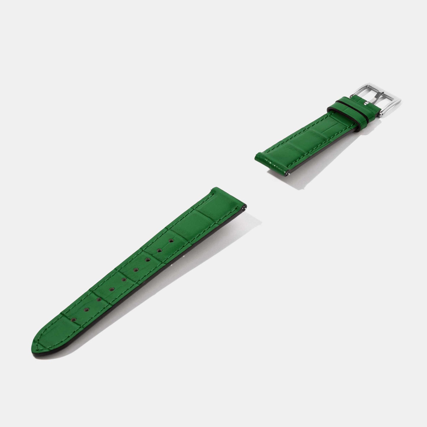 16mm 18mm Crocodile Grain Calf Leather Replacement Watch Strap | Universal