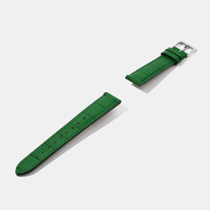 16mm 18mm Crocodile Grain Calf Leather Replacement Watch Strap | Universal