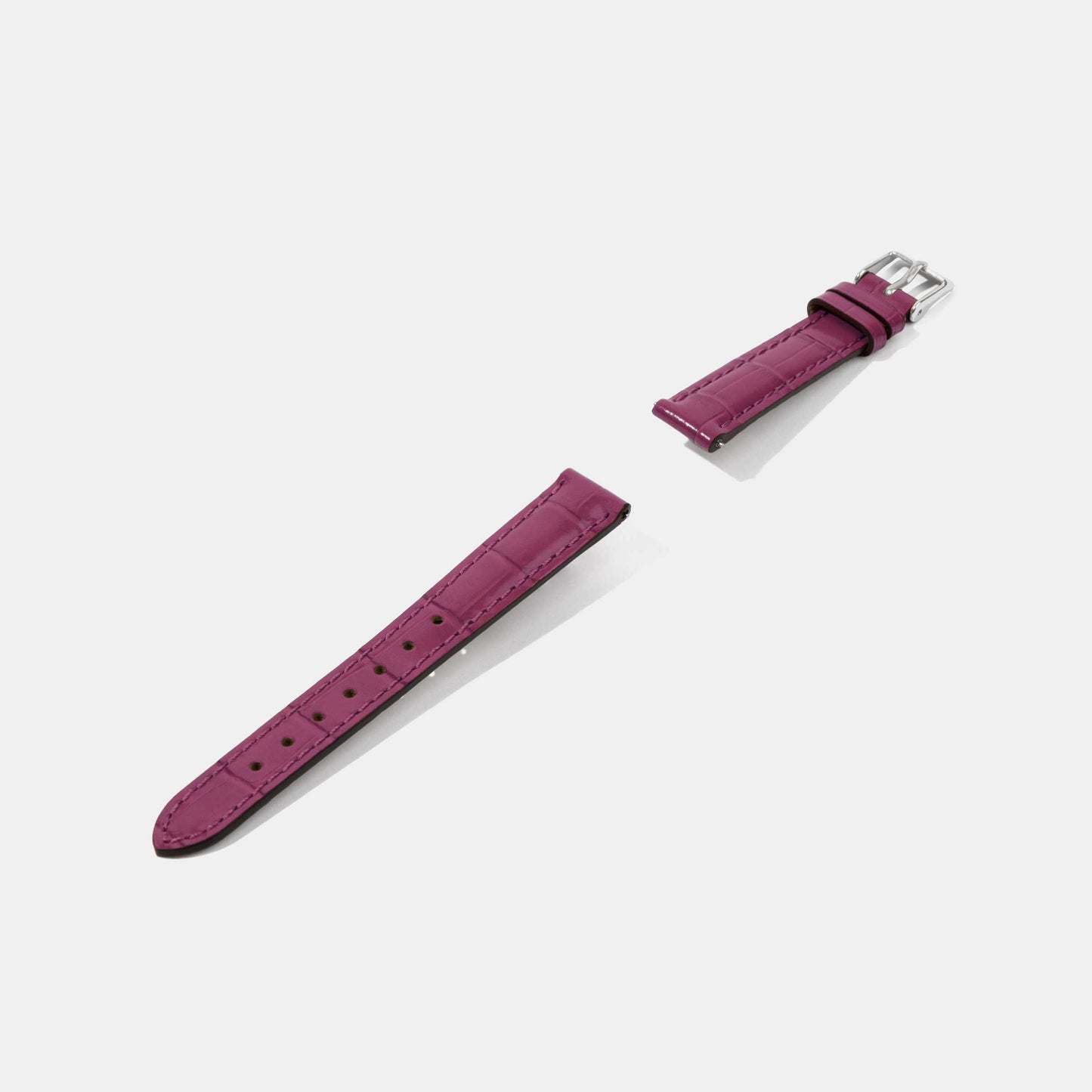 12mm 14mm Crocodile Grain Calf Leather Replacement Watch Strap | Universal