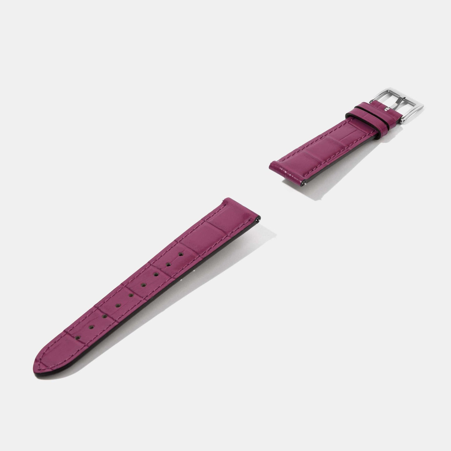 16mm 18mm Crocodile Grain Calf Leather Replacement Watch Strap | Universal