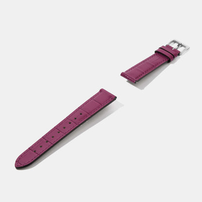 16mm 18mm Crocodile Grain Calf Leather Replacement Watch Strap | Universal