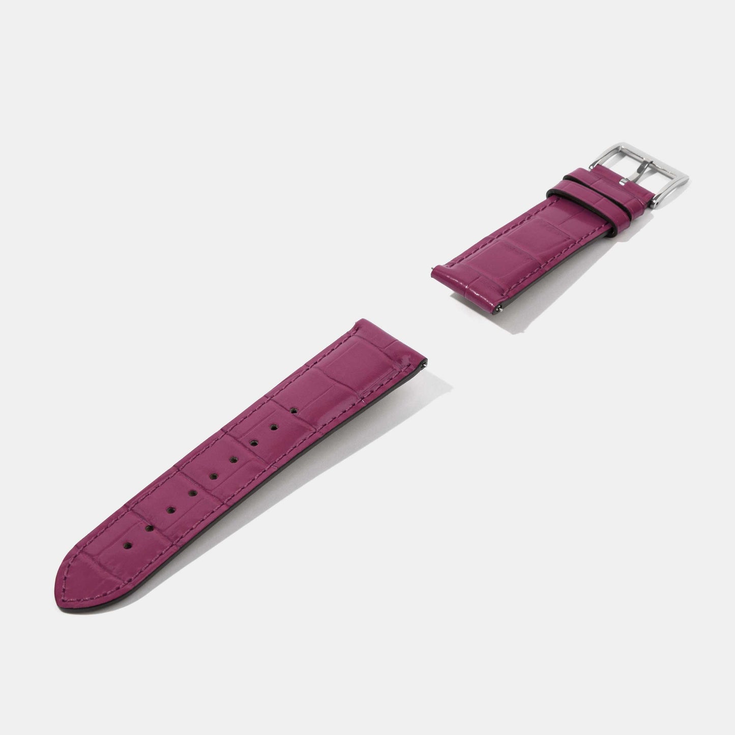 20mm 22mm 24mm Crocodile Grain Calf Leather Replacement Watch Strap | Universal