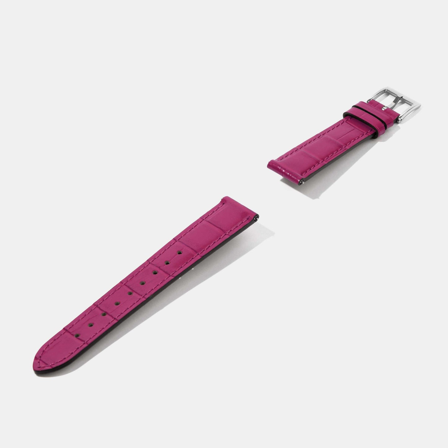 16mm 18mm Crocodile Grain Calf Leather Replacement Watch Strap | Universal