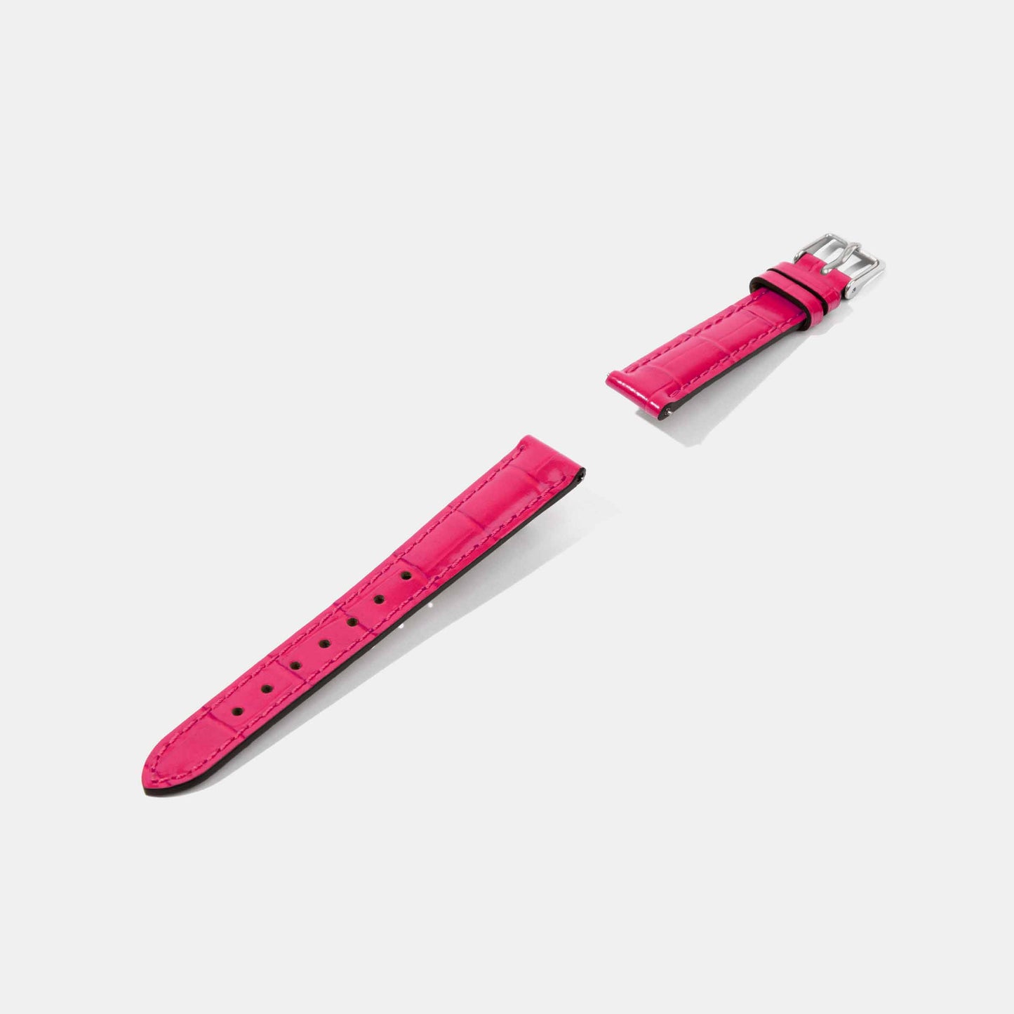 12mm 14mm Crocodile Grain Calf Leather Replacement Watch Strap | Universal