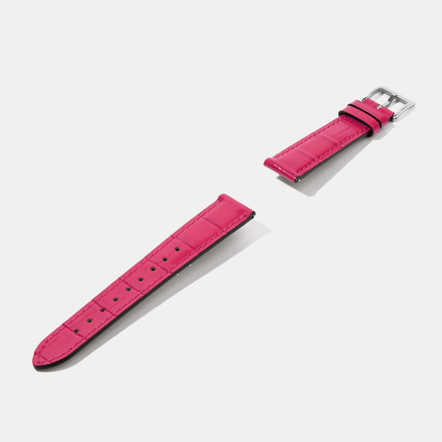 16mm 18mm Crocodile Grain Calf Leather Replacement Watch Strap | Universal