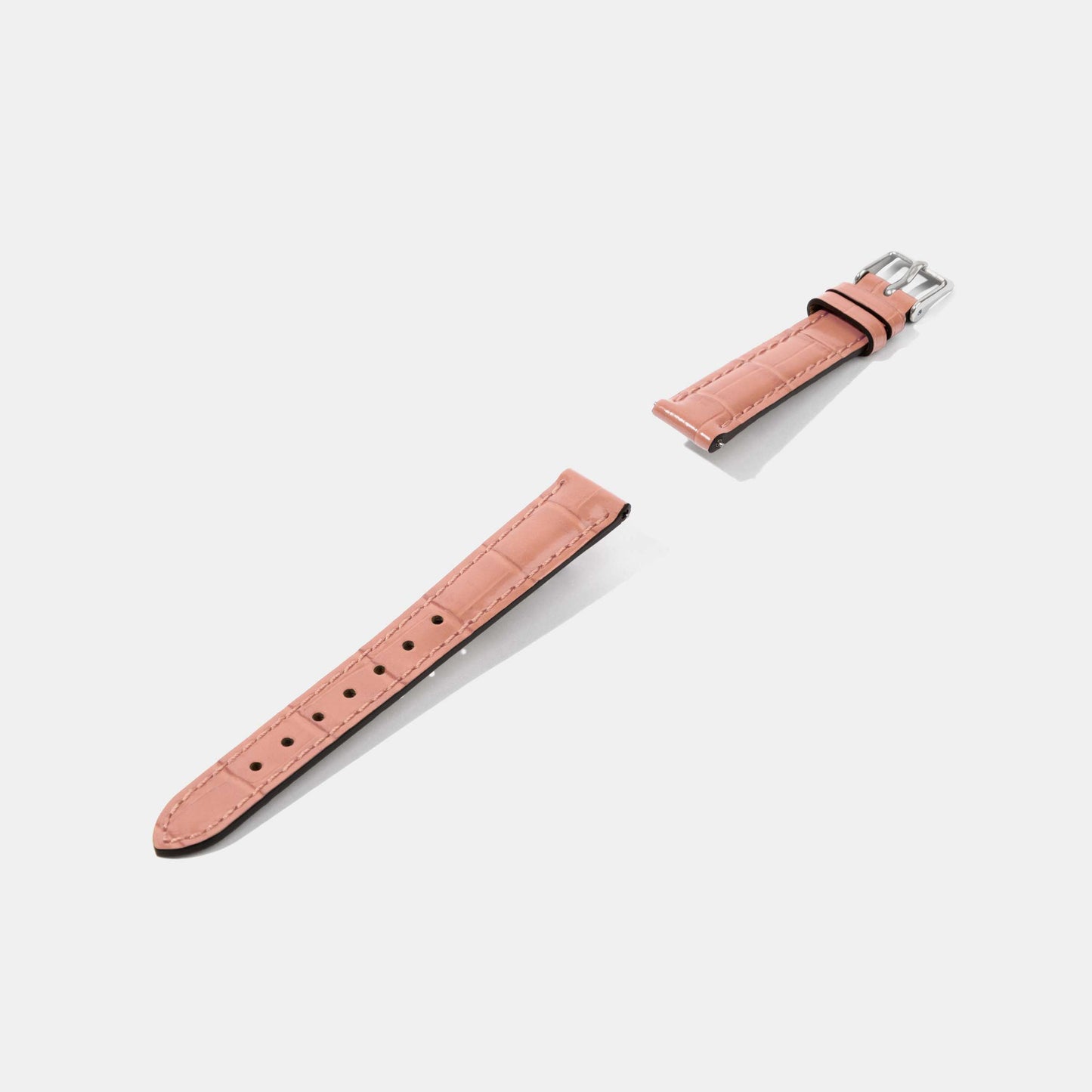 12mm 14mm Crocodile Grain Calf Leather Replacement Watch Strap | Universal