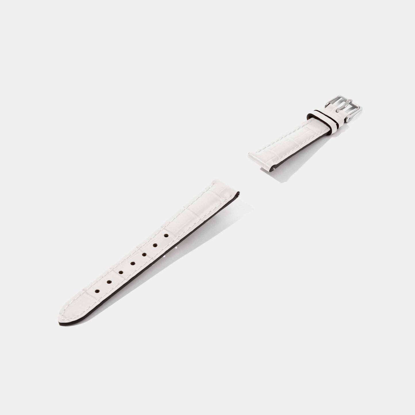 12mm 14mm Crocodile Grain Calf Leather Replacement Watch Strap | Universal