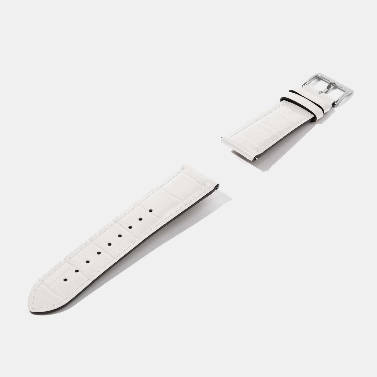 20mm 22mm 24mm Crocodile Grain Calf Leather Replacement Watch Strap | Universal
