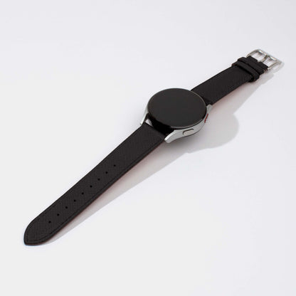 Epsom Calf Leather Strap-Samsung Watch Strap-Black