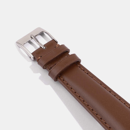Italian Vegetable Tanned Calf Leather Watch Strap-Universal Watch Strap-Dark Brown