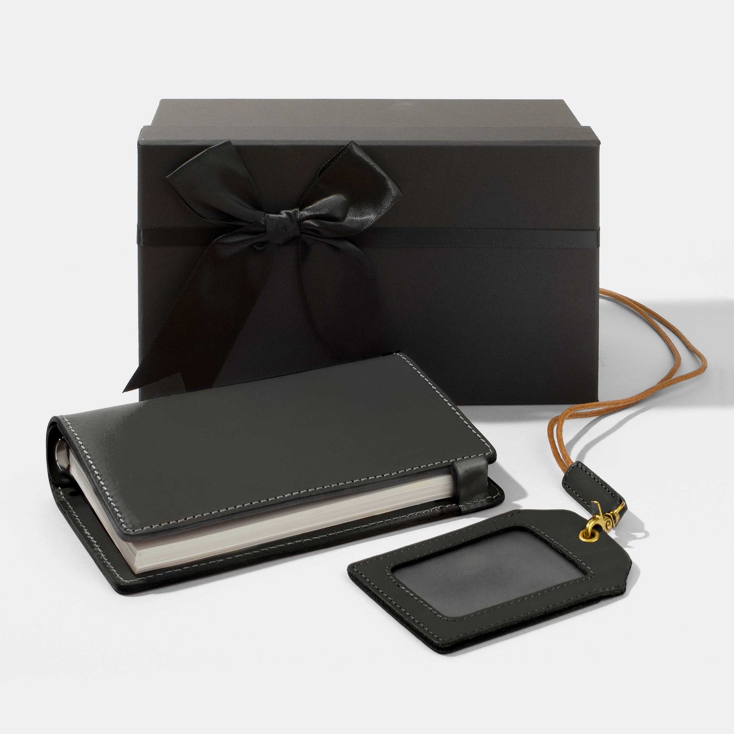 Leather Notebook and Staff Pass Holder Gift Set | Father Gift Set | Executive Gift Set